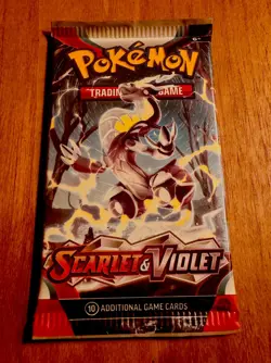 EXTREMELY HEAVY Pokemon TCG Scarlet & Violet Sealed Booster Pack (23.08g!) - Image 2