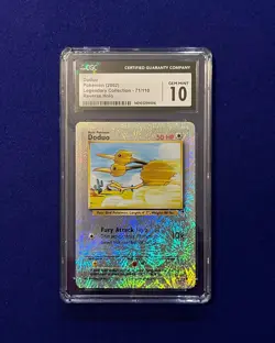 CGC 10 Doduo Legendary Collection Reverse Holo #71 2002 Pokemon GEM MINT - Image 1