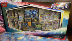Pokemon TCG Prismatic Evolutions Lucario Ex + Tyranitar Ex Premium Collection - Image 1