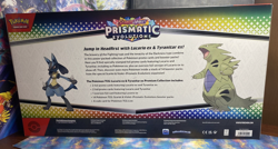 Pokemon TCG Prismatic Evolutions Lucario Ex + Tyranitar Ex Premium Collection - Image 3