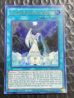 YuGiOh! The Sacred Waters In The Sky GFP2-EN013 1st Edition Ultra Rare Near Mint - Image 1
