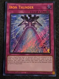 Yugioh Iron Thunder PHNI-EN080 1st Edition Secret Rare NM - Image 1