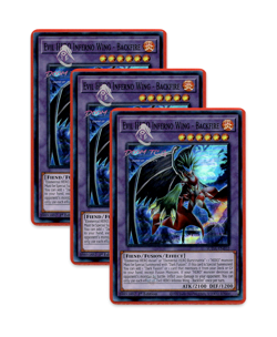 Yugioh! Evil HERO Inferno Wing - Backfire SUDA-EN032 (SR) 1st Ed 3x - Image 1