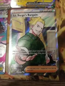 Random Pokemon 4 Card Lot: Mega Mawile, Lt. SURGE BARGAIN, Rabsca, Tapu Koko - Image 3