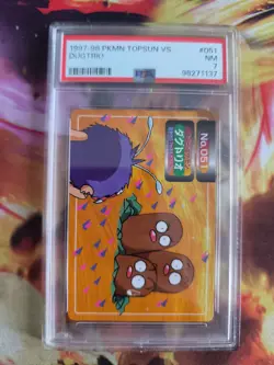 Pokemon Card Dugtrio Vs Venonat Topsun 1995 Vs Digdri Bluzuk Japanese PSA 7 - Image 2
