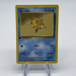 1st Edition Staryu (Sterndu) 65/102 - NM Near Mint German Base Set Pokemon Card - Image 1