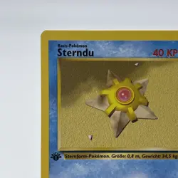 1st Edition Staryu (Sterndu) 65/102 - NM Near Mint German Base Set Pokemon Card - Image 2