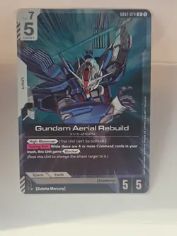 2025 Gundam Card Game Dual Impact Gundam Aerial Rebuild GD02-074 - Image 3