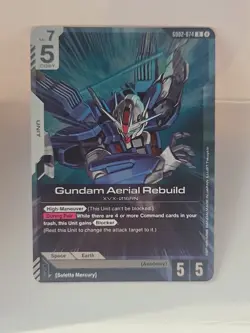 2025 Gundam Card Game Dual Impact Gundam Aerial Rebuild GD02-074 - Image 5