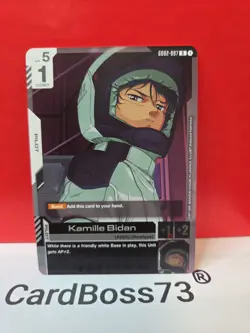 Kamille Bidan Gundam Card Game . Dual Impact- Rare . GD02-097 - Image 2