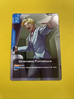 Dramatic Turnabout Gundam Card Game . Dual Impact Rare. GD02-100 - Image 1