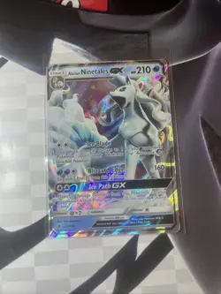 Alolan Ninetales GX 22/145 Guardians Rising Ultra Rare Holo Pokemon Card - Image 1