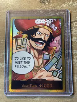 One Piece Gol.D.Roger GOLD DON!! Card (OP-13) English NM - Image 1