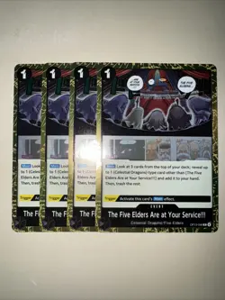 One Piece TCG OP13-096 The Five Elders Are At Y. X4 Playset Card Game CCG Eng - Image 1