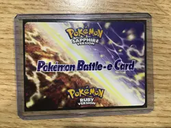 Lady Astrid Pokemon Battle E-Card 2003 Ruby/Sapphire GBA - Image 1