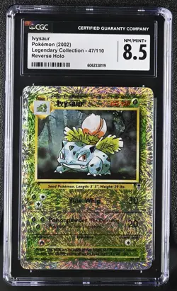CGC 8.5 Ivysaur 2002 Legendary (Collection) 47/110 Reverse Holo Pokemon Card - Image 1