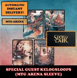 MTGA MTG ARENA CODE CARD SPECIAL GUEST KELOGSLOOPS SECRET LAIR SLEEVE INSTANT - Image 1