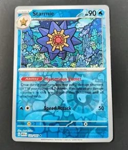Pokemon 151 Starmie Reverse Holo Rare Card 121/165 NM - Image 1