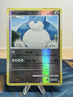 Snorlax 37/130 Rare Diamond and Pearl Reverse Holo Pokemon Card HP - Image 1