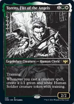 Torens, Fist of the Angels (Showcase) -Foil Light Play MTG - Image 1