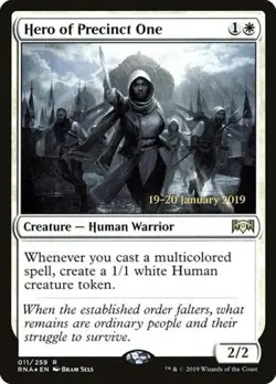 Hero of Precinct One -Foil Medium Play MTG Promos: Prerelease Cards - Image 1