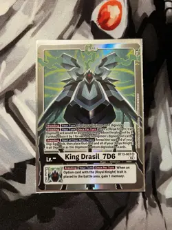 Digimon Card Game King Drasil 7D6 BT13-007 Versus Royal Knights - Image 1