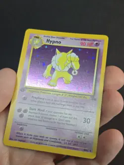 Pokemon Vintage Holo Card Fossil #08/62 Hypno First Edition - Image 4
