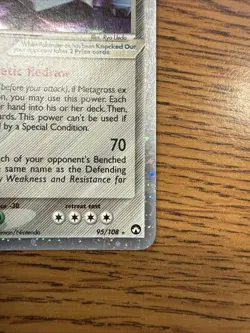 Pokemon Metagross EX Holo Card 95/108 Power Keepers Series - Image 4