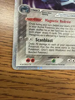 Pokemon Metagross EX Holo Card 95/108 Power Keepers Series - Image 5