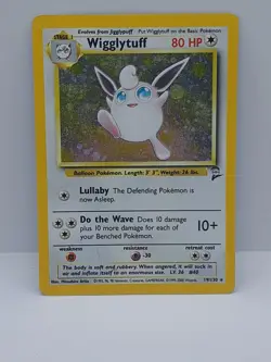 Wigglytuff 19/130 Pokemon Card Base Set 2 Holo Rare - Image 1