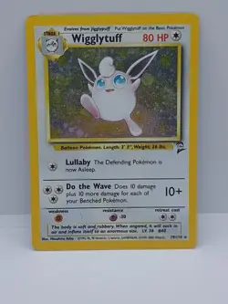 Wigglytuff 19/130 Pokemon Card Base Set 2 Holo Rare - Image 2