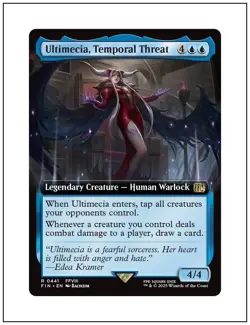 1x Ultimecia, Temporal Threat, Extended Art, Final Fantasy, Magic MTG NM - Image 1