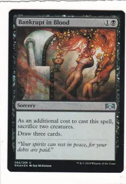Magic: MTG: Ravnica Allegiance: Foil: Bankrupt in Blood - Image 1