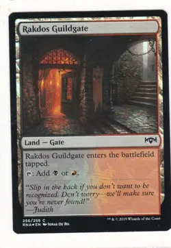Magic: MTG: Ravnica Allegiance: Foil: Rakdos Guildgate 256/259 - Image 1