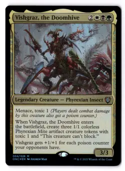 Vishgraz the Doomhive NM* FOIL Commander Phyrexia All Will Be One 004-UnltdCards - Image 1