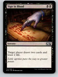 Magic the Gathering Sign in Blood Core Set 2015 MTG Free Shipping! - Image 1