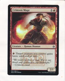 Magic: MTG: Masters 25: Foil: Crimson Mage. - Image 1
