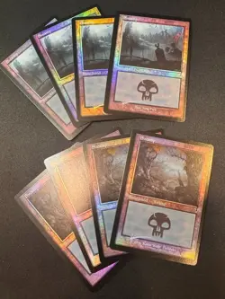 x8 - Swamp 292 & 293 - MTG - Innistrad Remastered - NM Foil Retro - Image 1