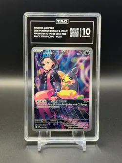 Pokemon Marnie’s Morpeko 206 Sv: Scarlet & Violet Promo TAG 10 GEM - Image 1