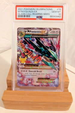 2021 POKEMON CELEBRATIONS CLASSIC COLLECTION #76 M RAYQUAZA EX PSA GEM MINT 10 - Image 1