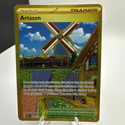 ARTAZON 229/197 Obsidian Flames - GOLD Full Art Trainer Pokemon Card - NM - Image 1