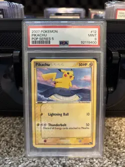 Pokemon Pikachu 2007 Pop Series 5 Figure 12/17 PSA 9 Mint - Image 2