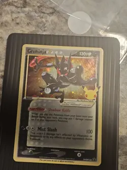 Pokemon TCG SWSH 25th Celebrations Anniversary Promo Greninja Gold Star Mp - Image 1