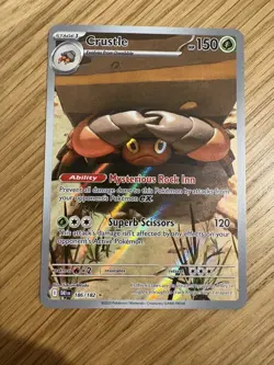 Pokemon TCG Crustle 186/182 Illustration Rare - Destined Rivals - Image 1