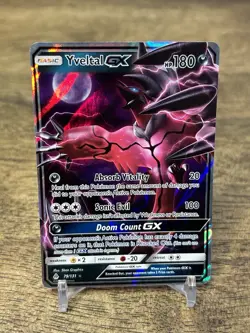 YVELTAL GX 79/131 ULTRA RARE FORBIDDEN LIGHT POKEMON TCG 2018 NM - Image 1
