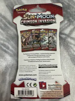 Pokemon Sun And Moon Crimson Invasion Sealed Sleeved Booster featuring Guzzlord - Image 2