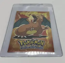 1999 Topps Pokemon Charizard Holo E6 of 12 NM (Blue Label) Excellent Condition. - Image 3