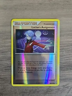 Pokemon TCG Lucian's Assignment 92/111 Uncommon Reverse Holo Rising Rivals VLP - Image 1