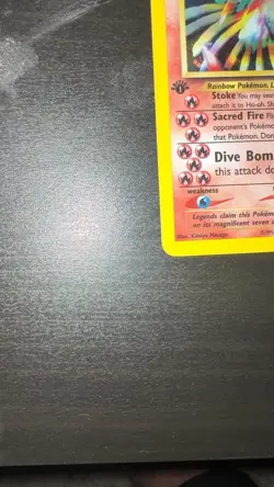 Pokemon TCG Ho-Oh Neo Revelation First Edition Holo Rare 8/64 Near Mint - Image 5