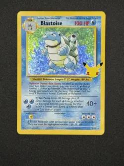 Pokemon TCG Blastoise 2/102 Holo Bleed Celebrations: Classic Collection Holo NM - Image 1